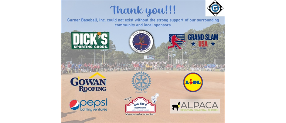 Thank you sponsors!